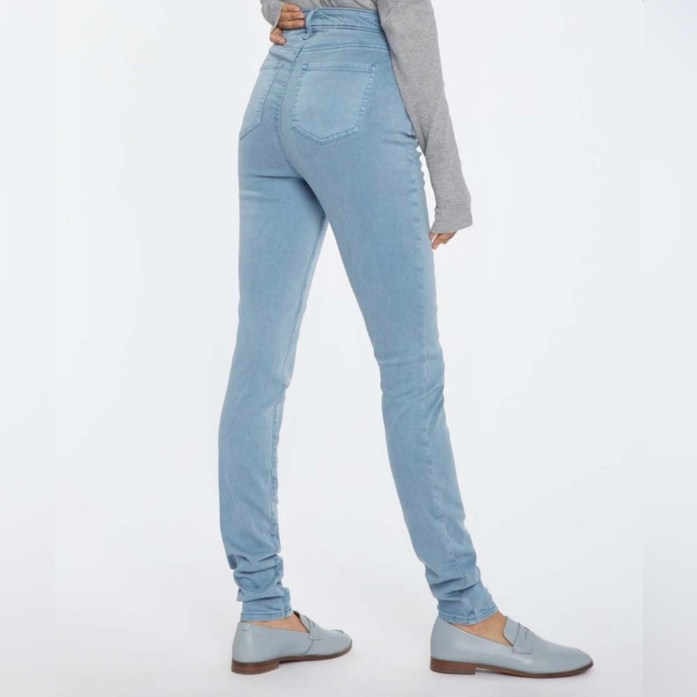 BEAUTIFUL COLOR NYDJ Ami Skinny Jean Seastone Pigment Blue Lift Tuck High Rise 0